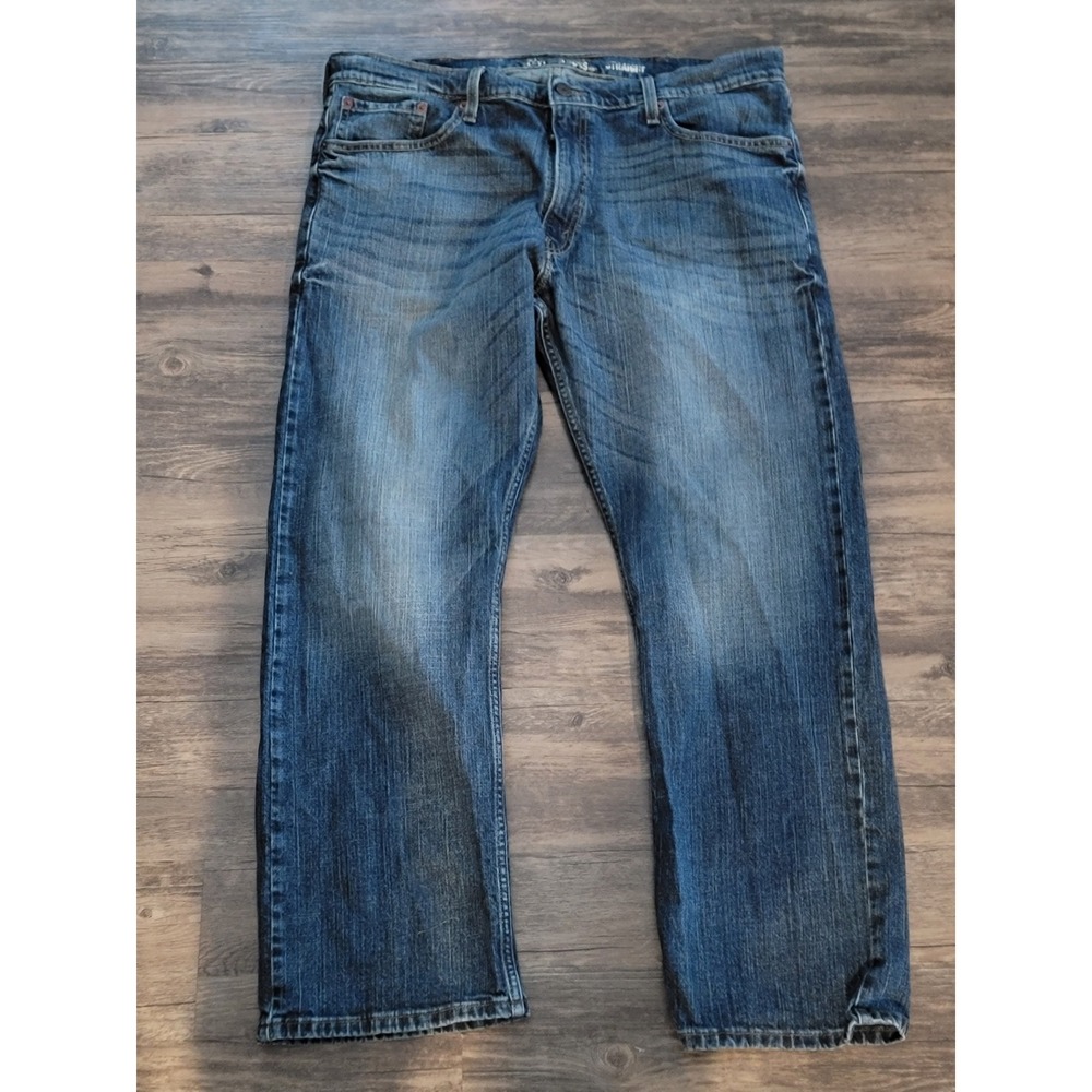 Signature by Levi Strauss‎ & Co Mens Straight Leg Jeans Medium Wash W40 L30